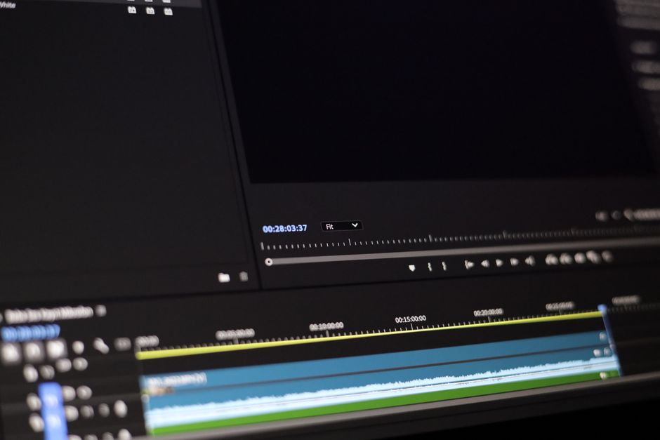 Video editing workspace showing professional color grading
